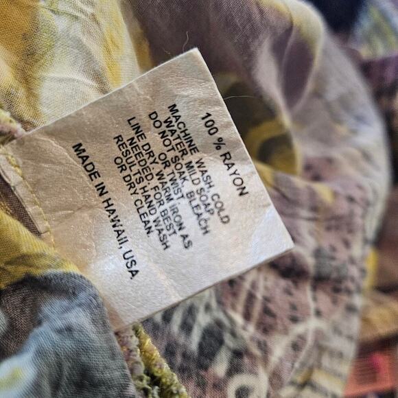 Jams World‎ Short Cap Sleeve Dress S Sweet Honey Abstract Yellow Print V-Neck - Picture 9 of 9